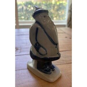 Vintage Eldreth Pottery Santa Salt Glaze Figurine 1998